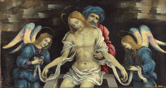 Pietà (The Dead Christ Mourned by Nicodemus and Two Angels) by Filippino Lippi