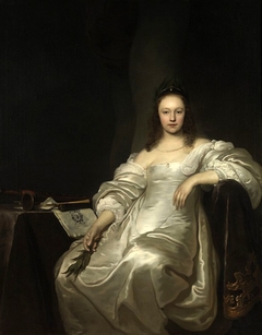 Portrait of a Lady as the Muse Euterpe by Jacob Adriaensz Backer