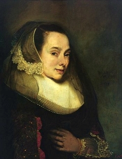 Portrait of a lady facing right