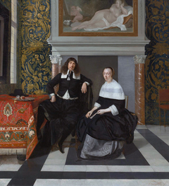 Portrait of a Man and Woman in an Interior