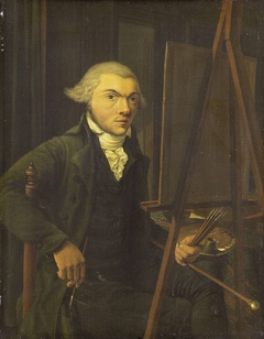 Portrait of a Painter, probably Harmanus Uppink by Willem Uppink