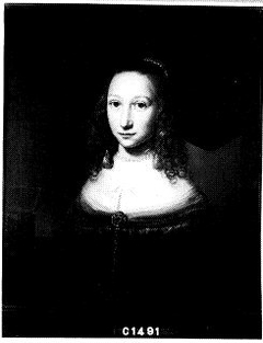 Portrait of a Woman, probably Elisabeth Kievit genaamd Biscop by Pieter Hermansz Verelst