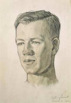 Portrait of Basil Lott by Jeffrey Smart