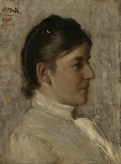 Portrait of Lotte Bisbom-Croiset van der Kop by Sina Mesdag-van Houten