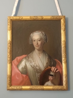 Portrait of Magdalena van Scheltinga (1706-1750) by Bernard Accama