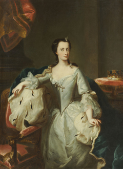 Portrait of Princess Mary, as Landgräfin Marie von Hessen-Kassel by Georg Desmarées