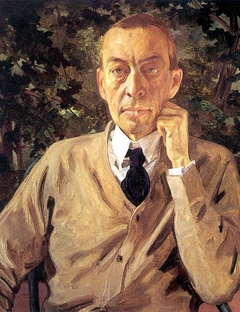 Portrait of the composer, Sergei Vasilievich Rachmaninov by Konstantin Somov