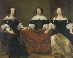Portrait of the Three Regentesses of the Leprozenhuis, Amsterdam by Ferdinand Bol