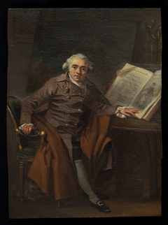 Portrait présumé de Jean-Jacques Lagrenée dit Portrait d'un homme dans un manteau croisé by Marguerite Gérard