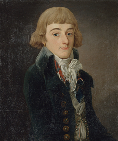 Portrait présumé de Louis-Antoine de Saint-Just (1767-1794), conventionnel by François Bonneville