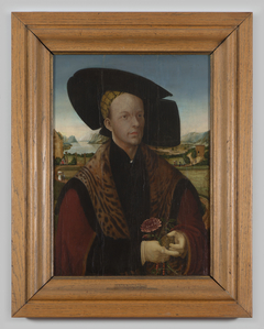 Portret "Claus Stalburg de Rijke" olieverf op hout door Conrad Faber von Creuznach, ca, 1526