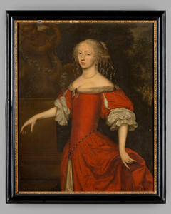 Portret van Anna Maria Dorothea van der Borch by Alexander Sanders