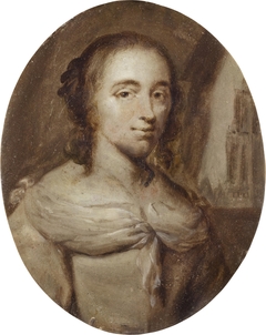 Portret van Anna Maria van Schurman (1607-1678) by Jan Maurits Quinkhard