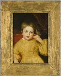 Portret van Gerarda Henriëtte Matthijsen, op jeugdige leeftijd by Jan Hendrik Matthijssen