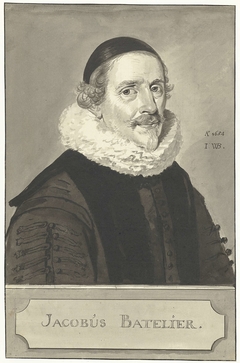 Portret van Jacobus Johannes Batelier by Aert Schouman