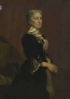 Portret van Louise Marie Laurence Polis-Henrar (1845-1935), echtgenote van Joseph L.H. Polis by Henri Goovaerts