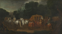 Queen Anne's Procession to the Houses of Parliament by Anonymous