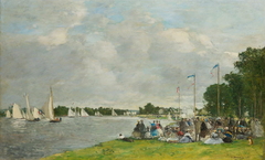 Regatta at Argenteuil by Eugène Boudin