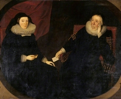 Reputedly Arthur and Elizabeth Chute, but probably Margaret Fiennes, 11th Baroness Dacre (1541-1611/12) and her Husband, Sampson Lennard (1543/44 -1615) by Anonymous