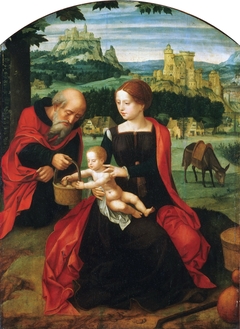 Rest on the Flight into Egypt by Master of the Female Half-Lengths