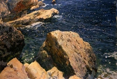 Rocks of the Cape, Jávea by Joaquín Sorolla