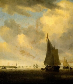 Sailing-Boats by Salomon van Ruysdael