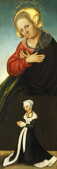 Saint Anne with the Duchess Barbara of Saxony as Donor (interior right wing) by Lucas Cranach the Elder