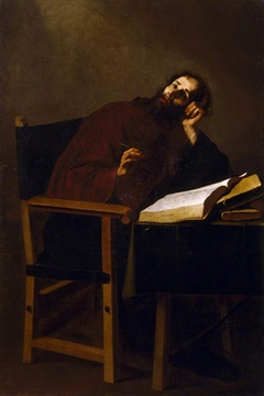 Saint Augustine, Bishop of Hippo (354-430) in Meditation by Anonymous