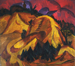 Sand Hills in Engadine by Ernst Ludwig Kirchner