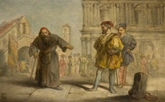 Scene From Shakespeare's The Merchant Of Venice by John Gilbert