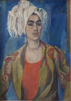 Self-Portrait in a Turban by Lavinia Bazhbeuk-Melikyan