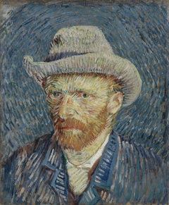 Self-Portrait with Grey Felt Hat by Vincent van Gogh