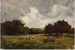 Sheep at Pasture by Nathaniel Hone the Younger
