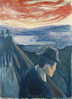 Sick Mood at Sunset. Despair by Edvard Munch
