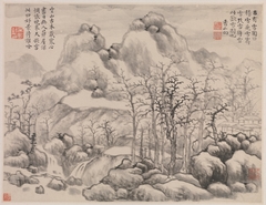 Snowscape, from Album for Zhou Lianggong by Yun Xiang