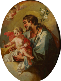 St. Joseph with the Christ Child by Martino Altomonte