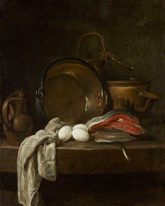 Still-life: The Kitchen Table by Jean-Baptiste-Siméon Chardin