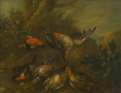 Still Life with Dead Birds by Philipp Ferdinand de Hamilton