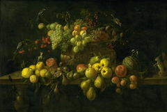 Still Life with Fruit on a Table by Adriaen van Utrecht