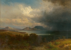 Storm over Lake Balaton by Sándor Brodszky