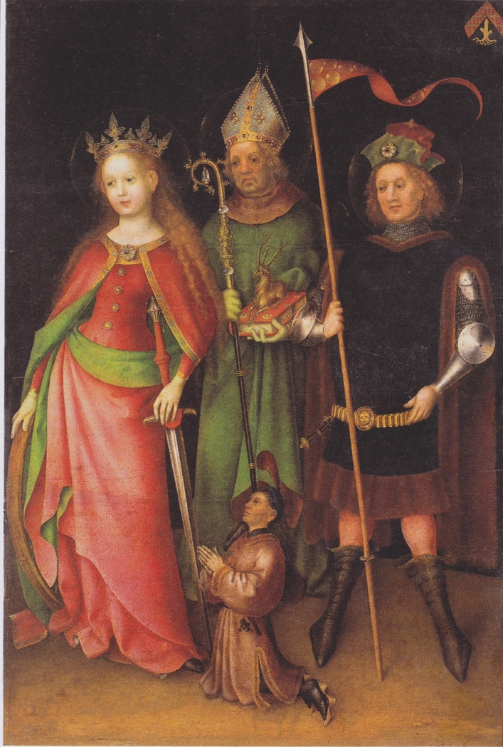 Sts. Catherine, Hubert and Quirinus (Last-Judgement-Altar)