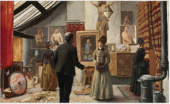 The Artist in his Dublin Studio by Richard Moynan