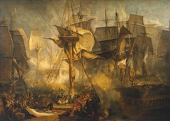The Battle of Trafalgar, as Seen from the Mizen Starboard Shrouds of the Victory by J. M. W. Turner