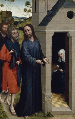 The Calling of Andrew and Simon Peter (possibly a left wing of an altarpiece) by follower of Rogier van der Weyden