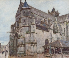 The Church in Moret under the Morning Rain by Alfred Sisley