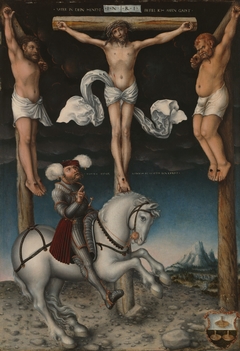 The Crucifixion with the Converted Centurion by Lucas Cranach the Elder