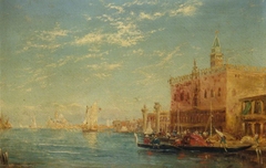 The Doge's Palace, Venice by Félix Ziem