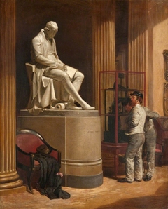 The Interior of the First Hunterian Museum with the Statue of James Watt by William Stewart