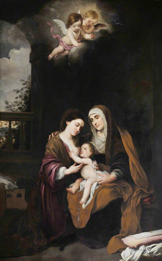 The Madonna and Child with St Anne