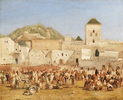 The Market of Tetuan by Frederick William John Shore